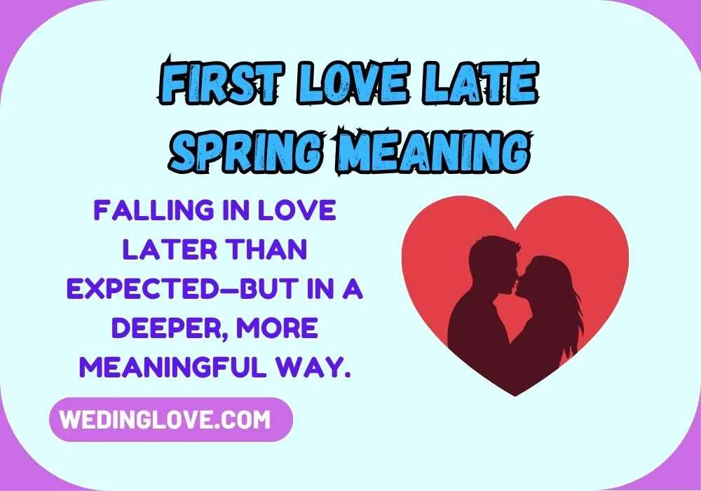 First Love Late Spring Meaning